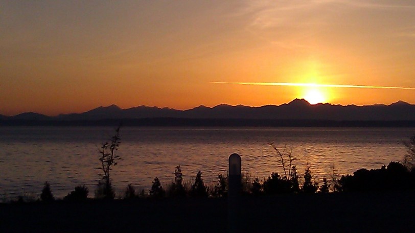 Amazing Sunset Viewed from the Olympic Sculpture Park