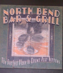 Stop at the North Bend Bar & Grill - great food and great beers!