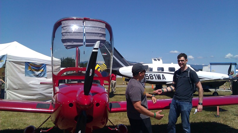 William and I arguing over who will place the down payment 