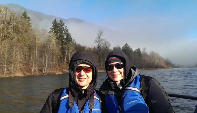 William and Greer coming out of the fog.