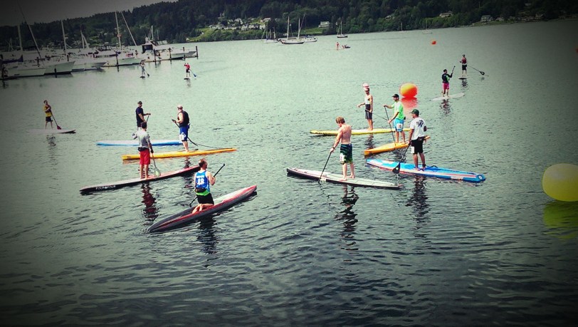 Preparing for the Viking Stand Up Paddle Race