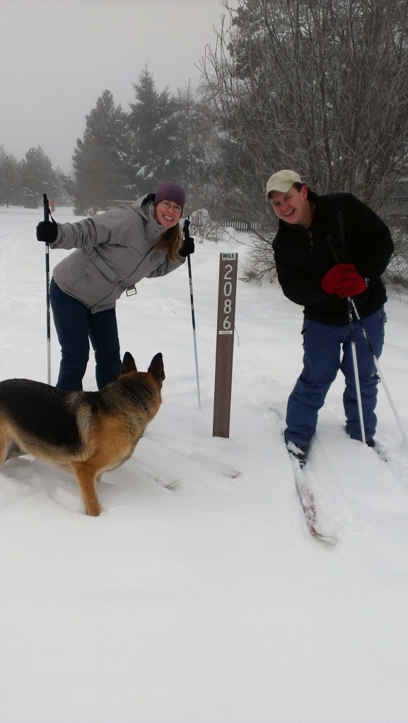 Susan and Chad on Iron Horse Trail -lighter