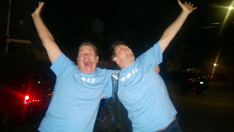 (Tour Success! (matching t-shirts not included - we were in a team event earlier in the day) - photo courtesy of Crystal Thomas)